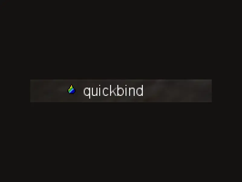 A quickbind flask shown in the inventory